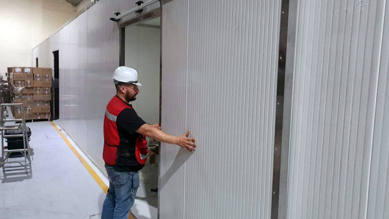 Kit deslizante 36LSU150 para puertas frigoríficas corredizas en cámaras de refrigeración industrial